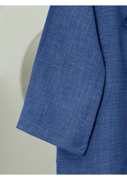 Önü Bağcıklı Keten Kimono fiyatları