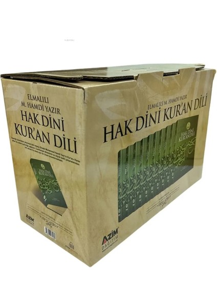 Elmalılı Muhammed Hamdi Yazır Hak Dini Kuran Dili Karton Kapak 10 Cilt Kuranı Kerim Tefsiri