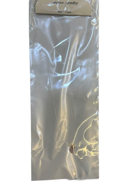 Gümüş Rodyumlu Kahve Renk Taşlı Hayalet Kolye modelleri