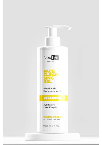 C Vitamini & Hyaluronic Acid Aydınlatıcı, Leke Karşıtı Yüz Temizleme Jeli 200 ml