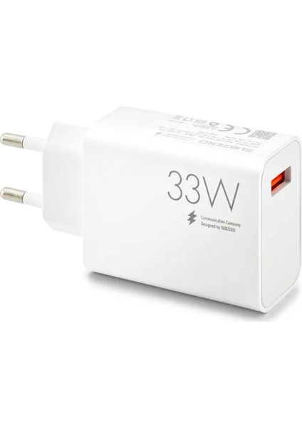 Redmi Note 10 - Note 10 Pro - Note 10S Şarj Aleti 33W Hızlı Şarj Adaptör