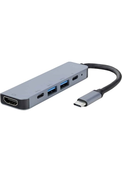 Çevirici Dönüştürücü Adaptör Macbook 3 In 1 Type-C To Hdmı USB 3.0