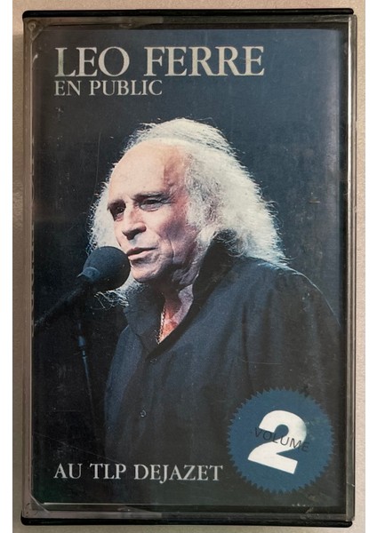 Leo Ferre En Public Au Tlp Dejazet Volume 2 Kaset (Orjinal Dönem Baskı)