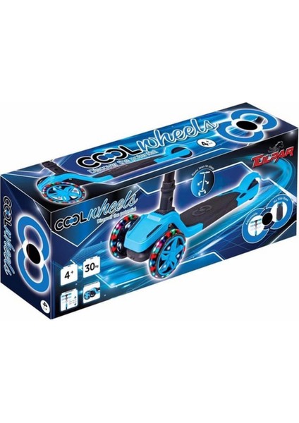 Cool Wheels Tulpar Işıklı Katlanabilir Scooter Mavi fiyatları