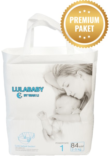 Premium Fırsat Paketi Bebek Bezi 1 Numara Yenidoğan 84 Adet