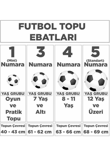 Unisex Futbol Topu, 5 Numara, Beyaz, Orta Sertlik, Dayanıklı ve Hafif Tasarım