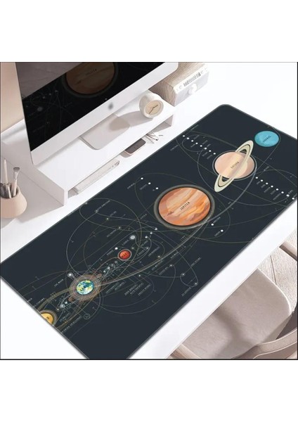 70X30 cm Galaksi Temalı Kaydırmaz Taban Speed Yüzey Oyuncu Mouse Pad Gaming fiyatları