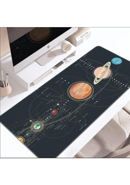 70X30 cm Galaksi Temalı Kaydırmaz Taban Speed Yüzey Oyuncu Mouse Pad Gaming modelleri