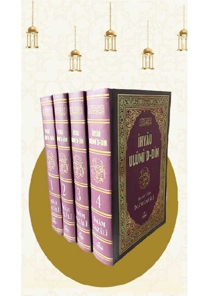 Ihya’u Ulumid-Din Imam Gazali 4 Cilt Takım 17X24 cm Ihyau Ulumiddin fiyatları
