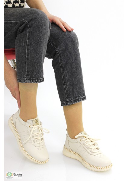 Kadın Spor Tarz Ortopedik Günlük Deri Ayakkabı M26YA3275 indirimleri