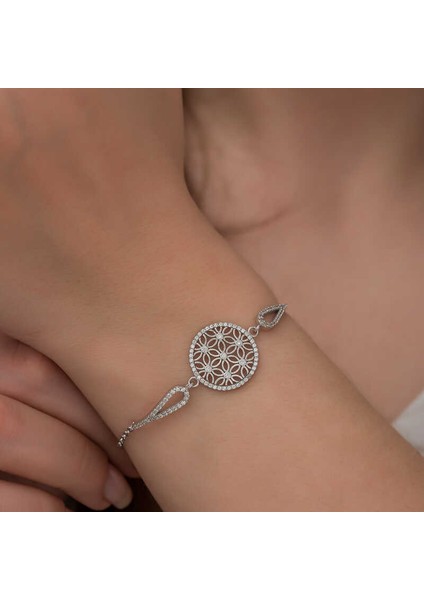 925 Ayar ​gümüş Yaşam Çiçeği Bileklik fiyatları