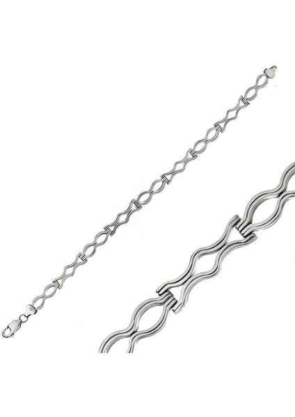 925 Ayar Gümüş Oksitli Erkek Bileklik fiyatları