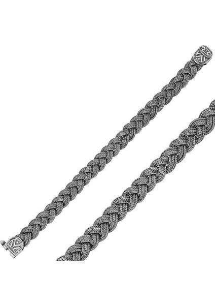 ​925 Ayar Gümüş Elişi Örgü Bileklik fiyatları