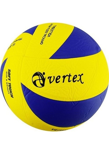 Yumuşak dokulu, 5 numara, sarı-lacivert voleybol topu, yüksek kalite ve dayanıklı kullanım