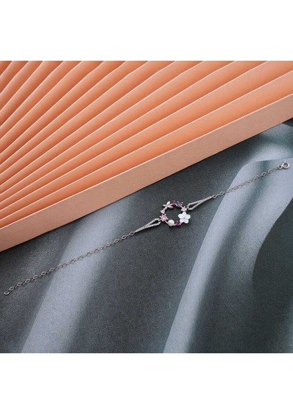 925 Ayar Gümüş Manolya Çiçeği Kelebek Kadın Bileklik fiyatları