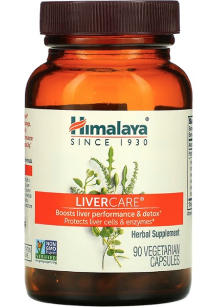 Himalaya, Livercare, 90 Vegetarian Capsules.made In Usa modelleri