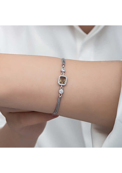 ​gümüş Kare Zultanit Taşlı Kadın Bileklik fırsatları