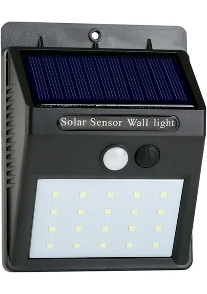 PT-2920 Solar Karanlık ve Hareket Sensörlü LED Duvar Lambası