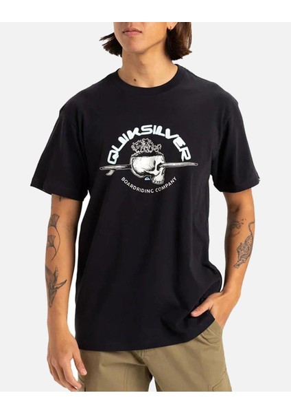 Eqyzt08056-Kvj0 Skull Lines Ss Erkek Spor Tişört