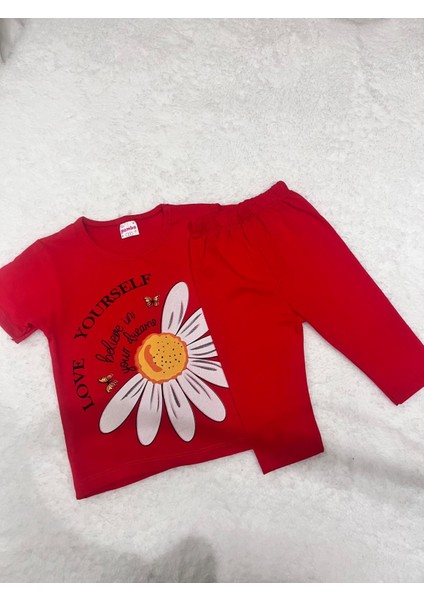 Kız Çocuk Desenli Alt ve Üst Takım fiyatları