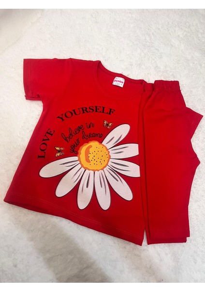 Kız Çocuk Desenli Alt ve Üst Takım modelleri