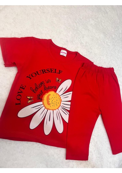 Kız Çocuk Desenli Alt ve Üst Takım fırsatları
