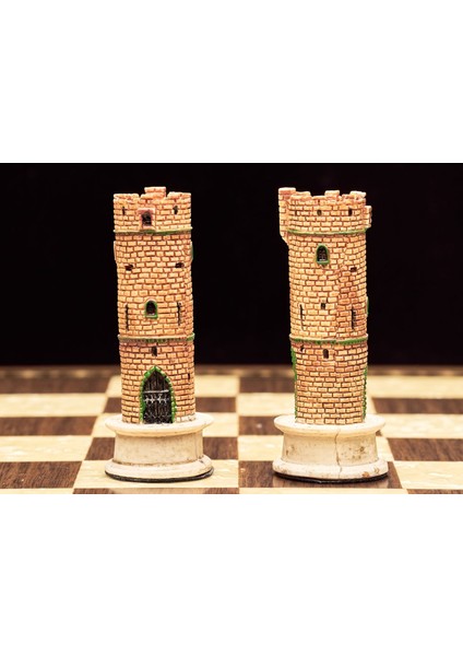 Osmanlı-Ingiliz Temalı Lüks Santranç Figürleri Orta Boy Şah 8 cm (Sadece Figür)
