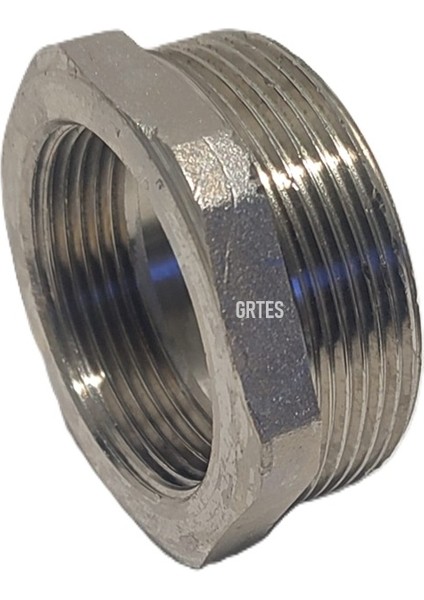 (2'li Paket) 1 1/2" x 2" Sarı/krom Redüksiyon - Brass Reduction modelleri