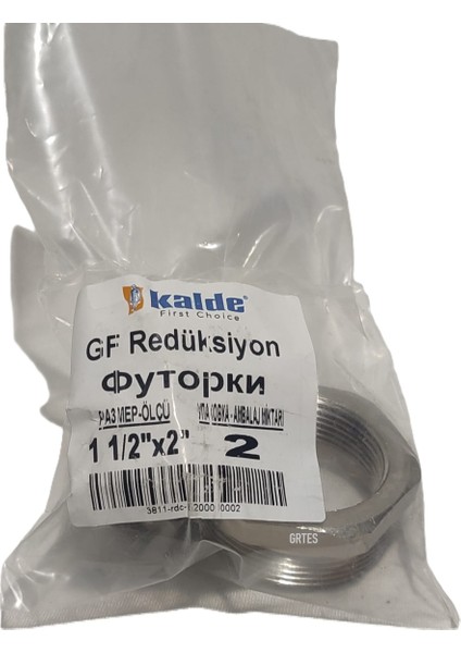 (2'li Paket) 1 1/2" x 2" Sarı/krom Redüksiyon - Brass Reduction indirimleri