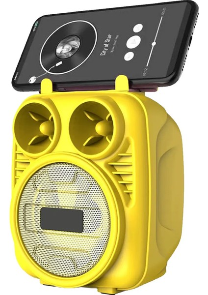 Kablosuz Bluetooth Hoparlör Speaker Telefon Tutucu Rgb Hoparlör Renkli Işıklı Ses Bombası 5W