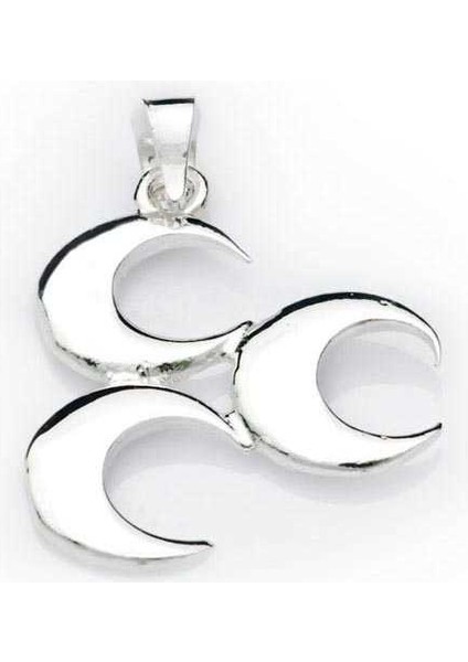 925 Ayar Gümüş Üç Hilal Kadın Gümüş Kolye fiyatları