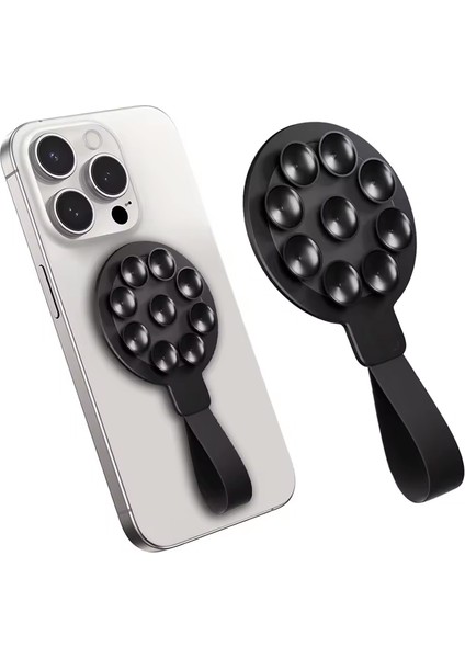 Mıknatıslı Vantuzlu Elde Telefon Tutma Aparatı Cep Telefon Tutucu Askı Süper Güçlü