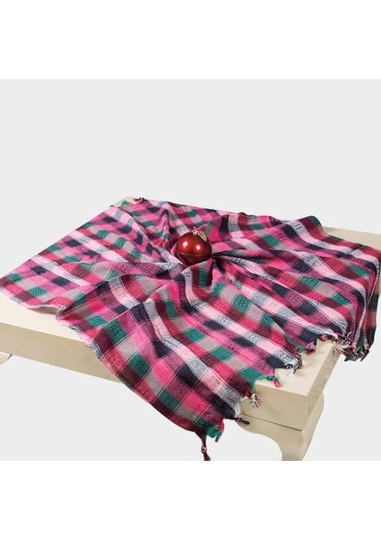 Denizli Buldan Bezinden Piknik Sofra Bezi 140X140CM Masa Örtüsü Çok Amaçlı Pamuklu Yer-Koltuk Örtüsü