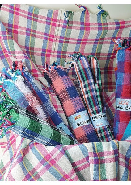 Denizli Buldan Bezinden Piknik Sofra Bezi 140X140CM Masa Örtüsü Çok Amaçlı Pamuklu Yer-Koltuk Örtüsü modelleri