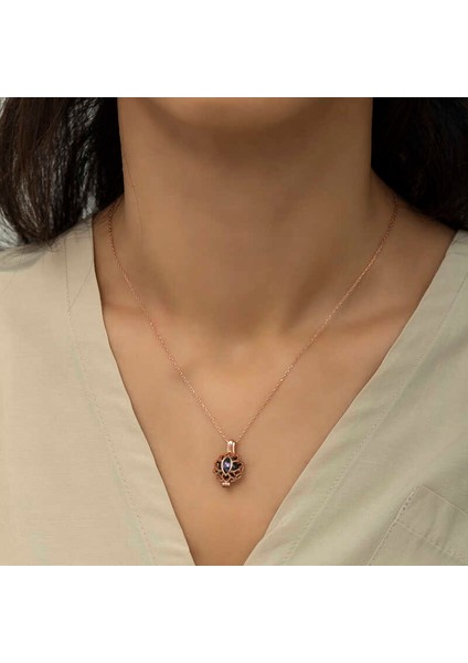 925 Ayar Gümüş Kafesli Lotus Bayan Gümüş Kolye fiyatları