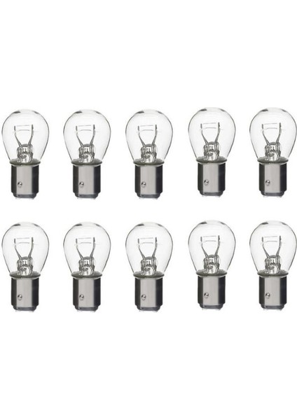 10 Adet 12V P21/5W Çift Duy Yakın Tırnak Ampul BAZ15D
