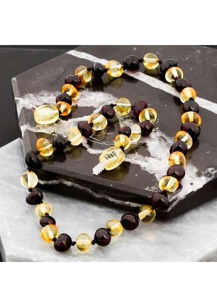 Bebek Damla Kehribar Diş Kolye fırsatları