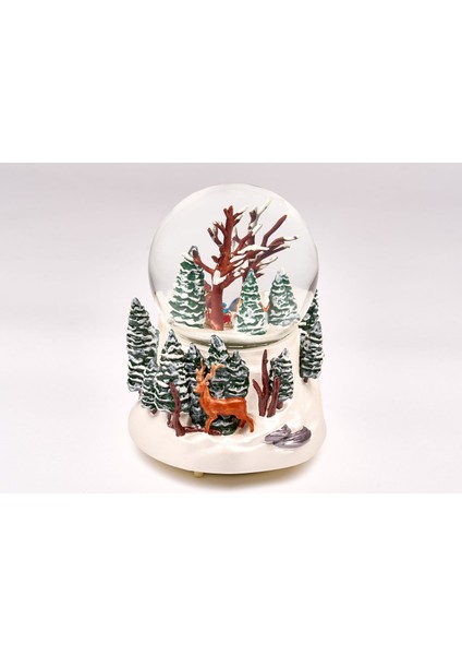 Yerli, El Boyaması, Müzikli ve Kendinden Üflemeli, KAR MANZARASI, Büyük Lüks Kar Küresi. Magnetdepo dan fiyatları