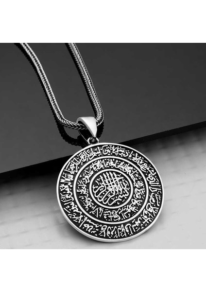 Gümüş Ayetel Kürsi Kolye modelleri