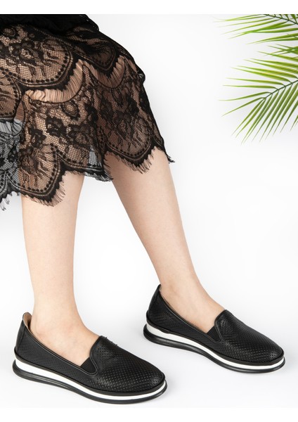 Kadın Sneakers Siyah Deri Spor fiyatları