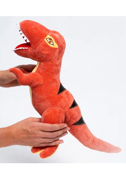Ithal Soft Kumaş Xl Boy Dinozor Tyrannosaurus T-Rex Figür Peluş Oyuncak Uyku & Oyun Arkadaşı 55 Cm.