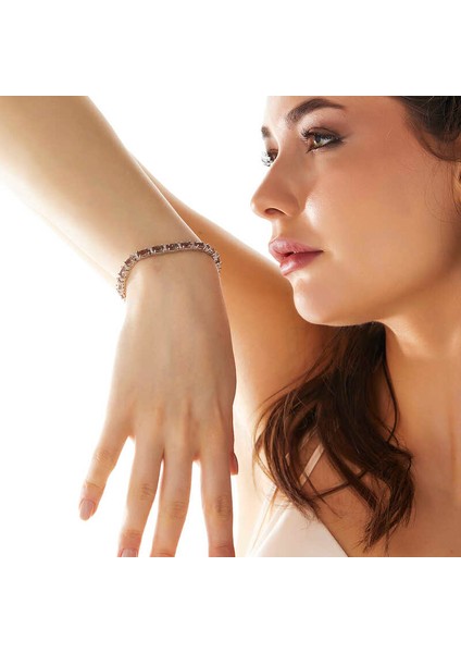 ​925 Ayar Gümüş Oval Zultanit Taşlı Kadın Bileklik fiyatları