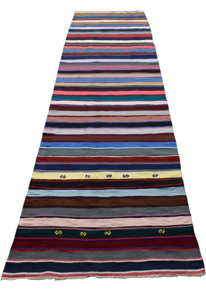 El Dokuma Pamuklu Yolluk Anadolu Yörük Kilimi 0078 - Yeni - Çok Renkli fiyatları