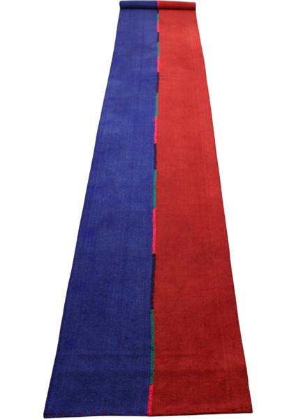 El Dokuma Yün Dekorluk Yolluk Anadolu Yörük Kilimi 0074 - Yeni - Çok Renkli modelleri