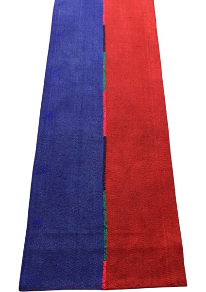 El Dokuma Yün Dekorluk Yolluk Anadolu Yörük Kilimi 0074 - Yeni - Çok Renkli fırsatları