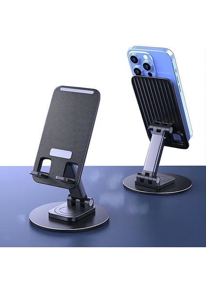 Telefon Tutucu Katlanabilir Masa Üstü Metal Ayaklı Telefon Tutucu