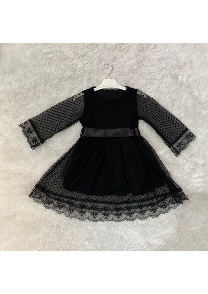 Dantelli Tül Elbise Kız Çocuk - Bebek