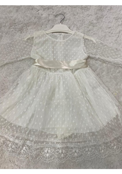 Dantelli Tül Elbise Kız Çocuk - Bebek