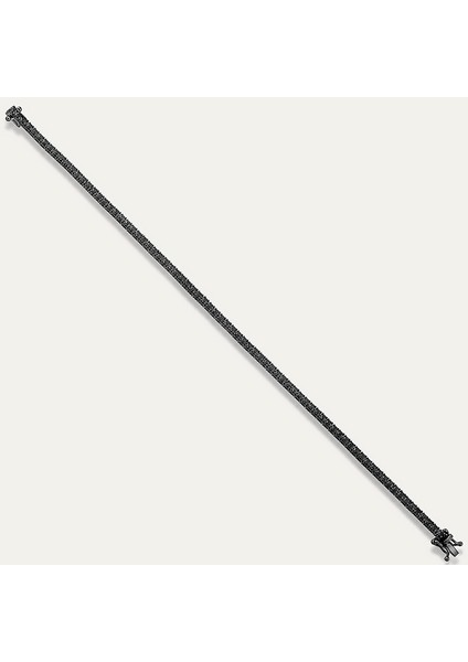 925 Ayar Gümüş Siyah Taşlı Su Yolu Bileklik fiyatları