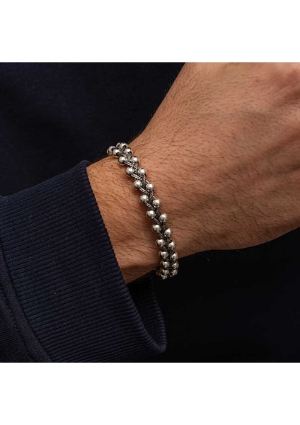 Gümüş Oksitli Toplu Erkek Bileklik fiyatları